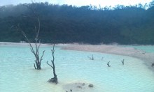 Blauw water Kawah Putih