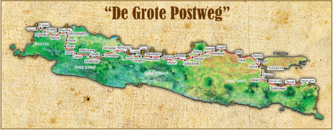Grote Postweg kaart