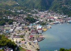 Jayapura, de hoofdstad van de provincie Papoea