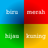 Vier kleuren in het Indonesisch