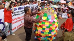 Drie kerkgenootschappen kwamen samen bij het presidentieel paleis in Jakarta.