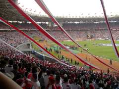 Het Gelora Bung Karno-stadion in Jakarta.
