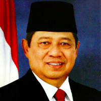 Staatsieportret van de zittende president Susilo Bambang Yudhoyono.