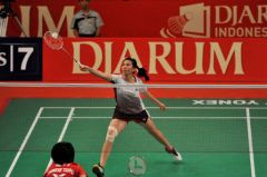 Sigarettenmerk Djarum als hoofdsponsor van het Indonesia Open-badmintontoernooi.