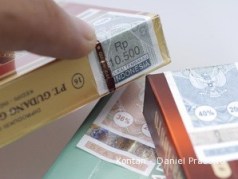 Prijs van een pakje Gudang Garam, omgerekend 70 cent.