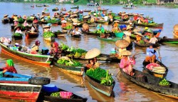 Banjarmasin drijvende markt