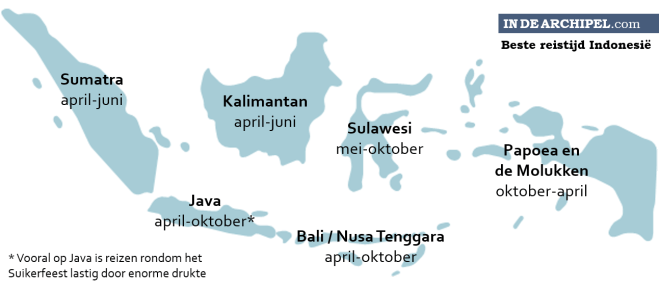 Indonesie beste reistijd kaart.png