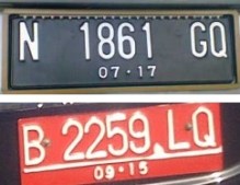 Kentekens Indonesië