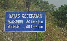 Snelheidslimiet tolweg