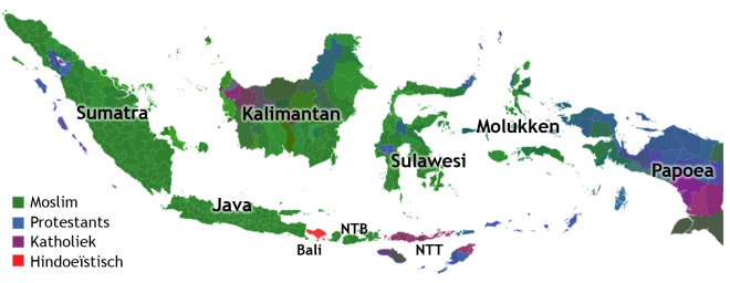 Kaart religies Indonesie.png
